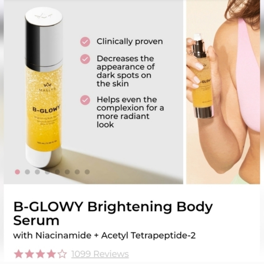 💥Sale💥NIB MAËLYS B-GLOWY Brightening Body Serum - Picture 2 of 5